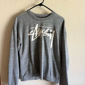 Stussy Gray Logo Sweatshirt